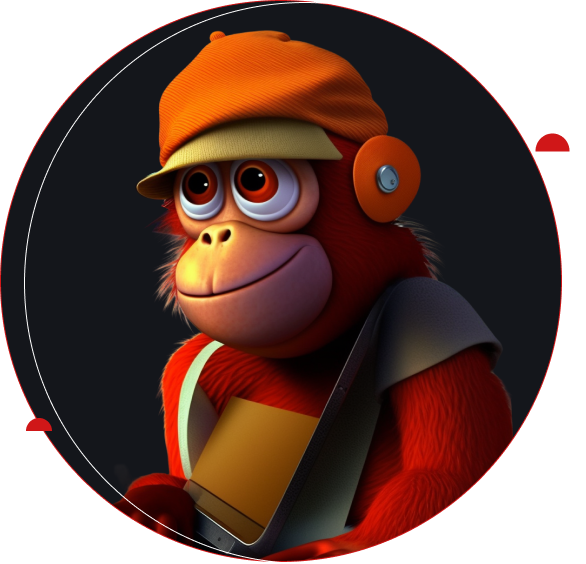 red monkey image